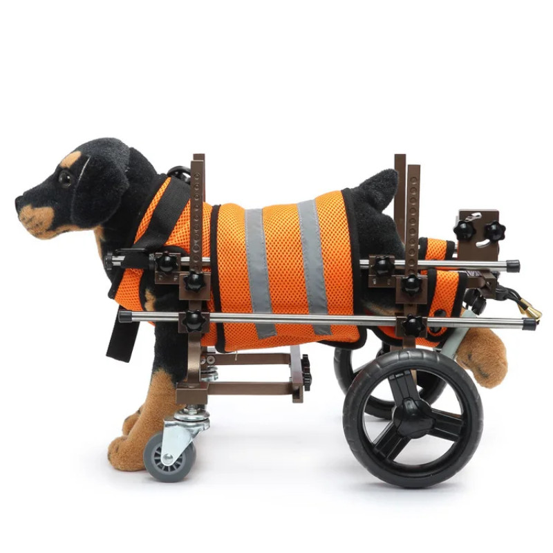 Pet Walking Assistance for Disabled Vehicles Elderly Dog Transportation Vehicles Four-wheel Folding