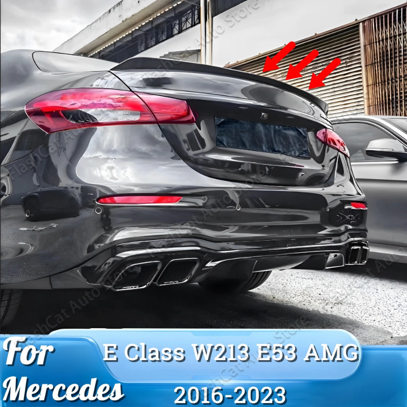 Rear Spoiler For Mercedes Benz E Class W213 SALOON E180 E200 E220 E350 E400 C63 AMG 2016 2017 2018