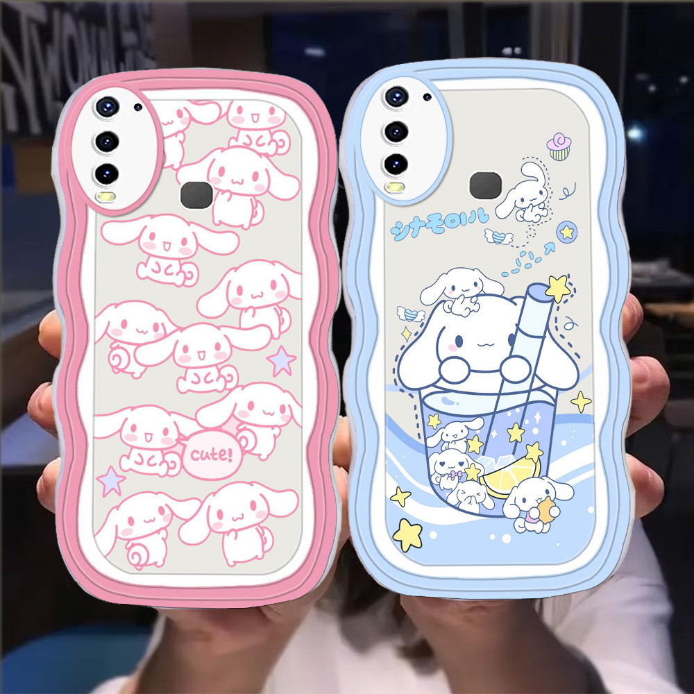 S-42 น่ารัก Cinna-moroll สําหรับ VIVO Y17 Y19 Y15 Y12 Z3 Z1 Pro TPU โปร่งใส