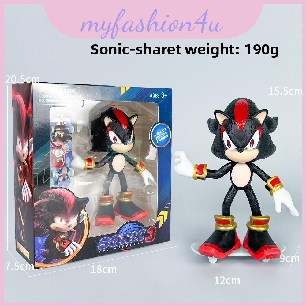 Sonic Hedgehog Knuckles Miles Silver Shadow การ์ตูนตัวอักษรสําหรับการจัดการและจอแสดงผล