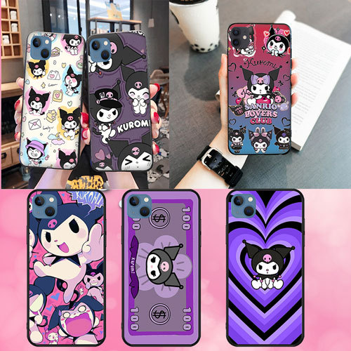 นุ่มสีดํา Vivo Y11 Y11S Y20i Y20S Y17 Y12 Y15 U3 Y19 Y20 Y30 Y21 Y33S Y21S Kuromi2 เคสโทรศัพท์