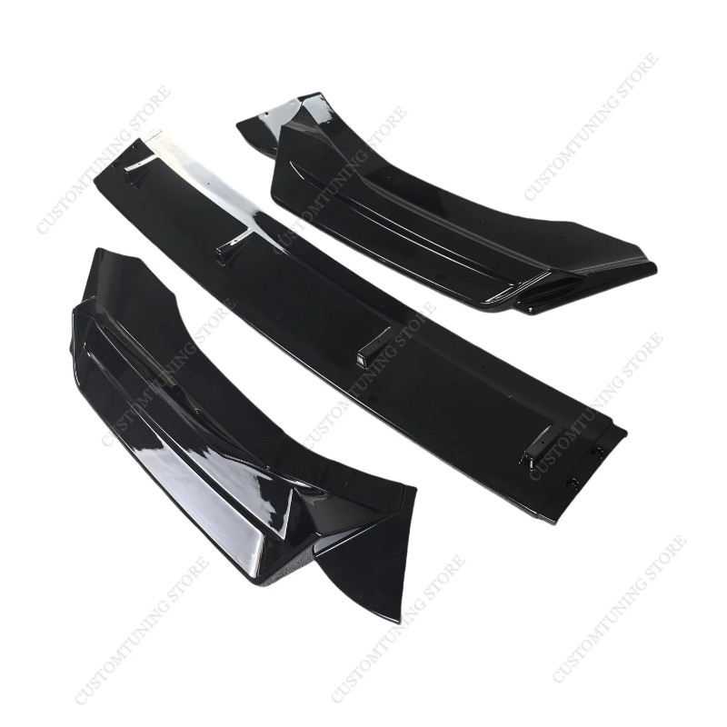 Gloss Black MT Style Front Bumper Lip Spoiler Splitter Diffuser Retroft For BMW F85 F86 4.4T V8 Rea
