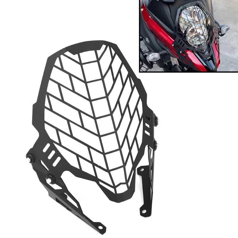 Motorcycle CNC Headlight Guard Grill Protector Cover For SUZUKI V-STROM650 DL 650 2017-2023 2021 VS