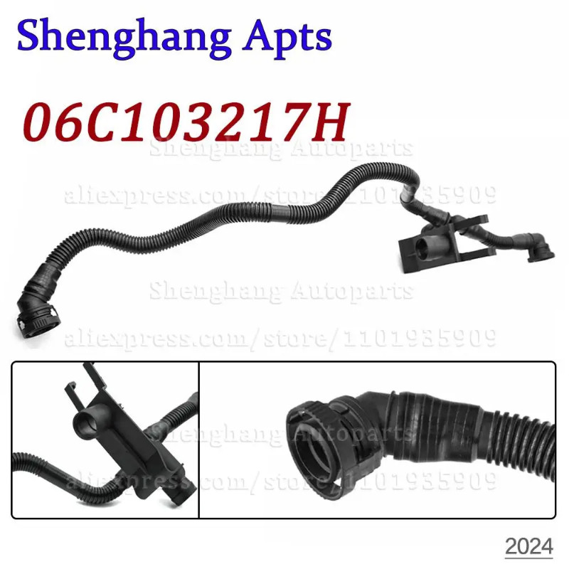 High Quality Engine Crankcase Breather Valve Vent Hose Pipe 06C103217H 06C 103 217 H For Audi A4 B6