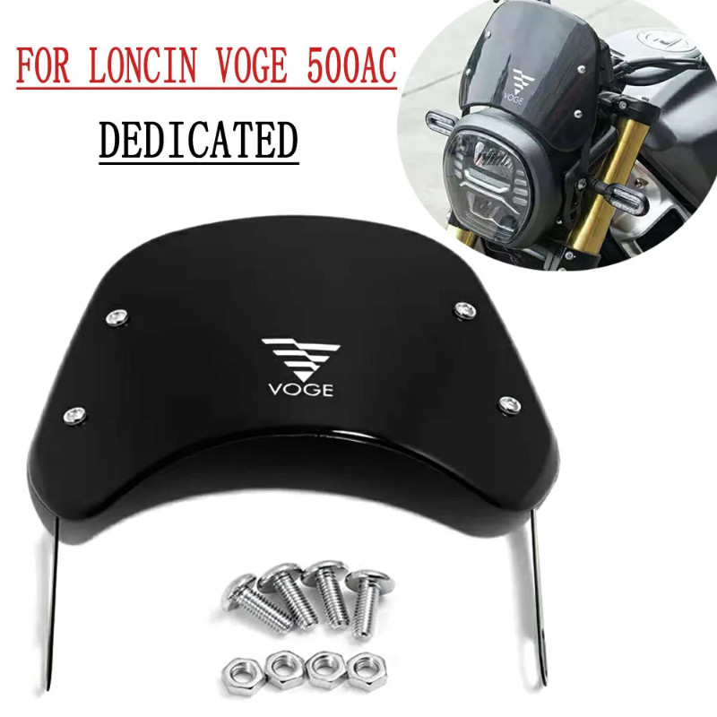 Motorcycle VOGE 500AC Windshield Wind Shield Protection For LONCIN VOGE 500AC 500 AC