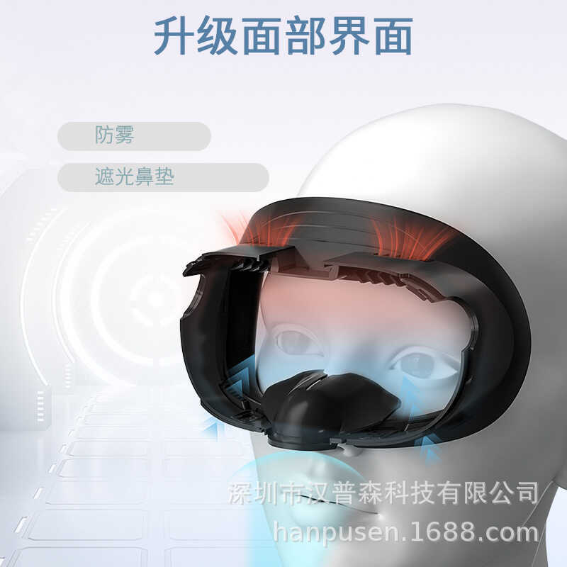 เหมาะสําหรับ Meta Quest 3 Liftable Widened Mask Replacement Bracket PU Baking Pattern Sponge VR Acce