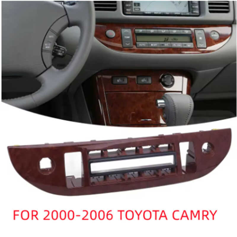 เหมาะสําหรับ 2002-2006 US Version Camry แผงเครื่องปรับอากาศลายไม้ Camry แผงเครื่องปรับอากาศ Mahogany