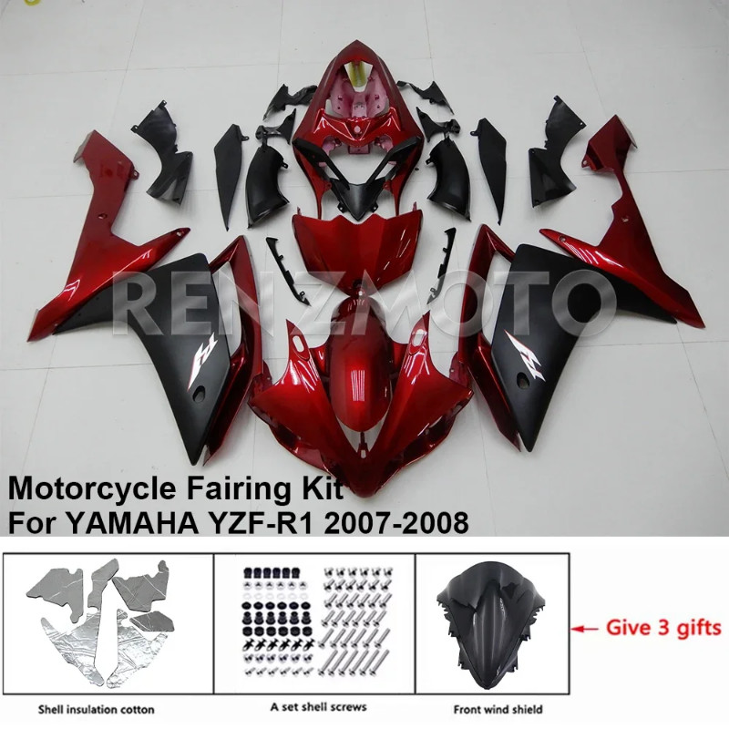 For YAMAHA YZF R1 2007-2008 Fairing R/Z 8R111 Motorcycle Set Body Kit decoration Plastic Guard Plat