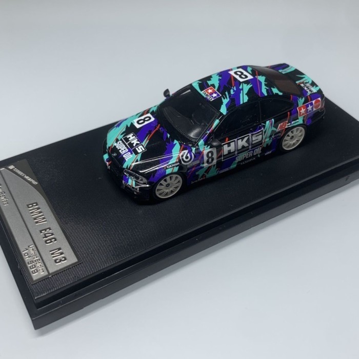Brand New Ready Stock Street Wespon 1: 64 BMW BMW M3 CSL E46 โมเดลรถอัลลอย