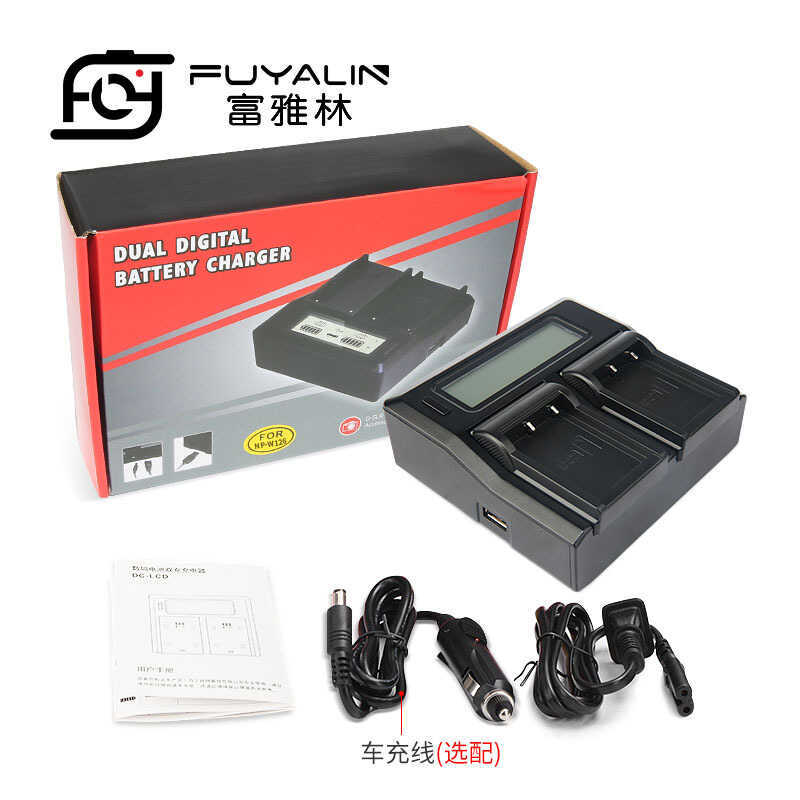 NP-W126 แบตเตอรี่เครื่องชาร์จคู่เหมาะสําหรับ Fuji XT3 X1V XT2 XT30 XA7