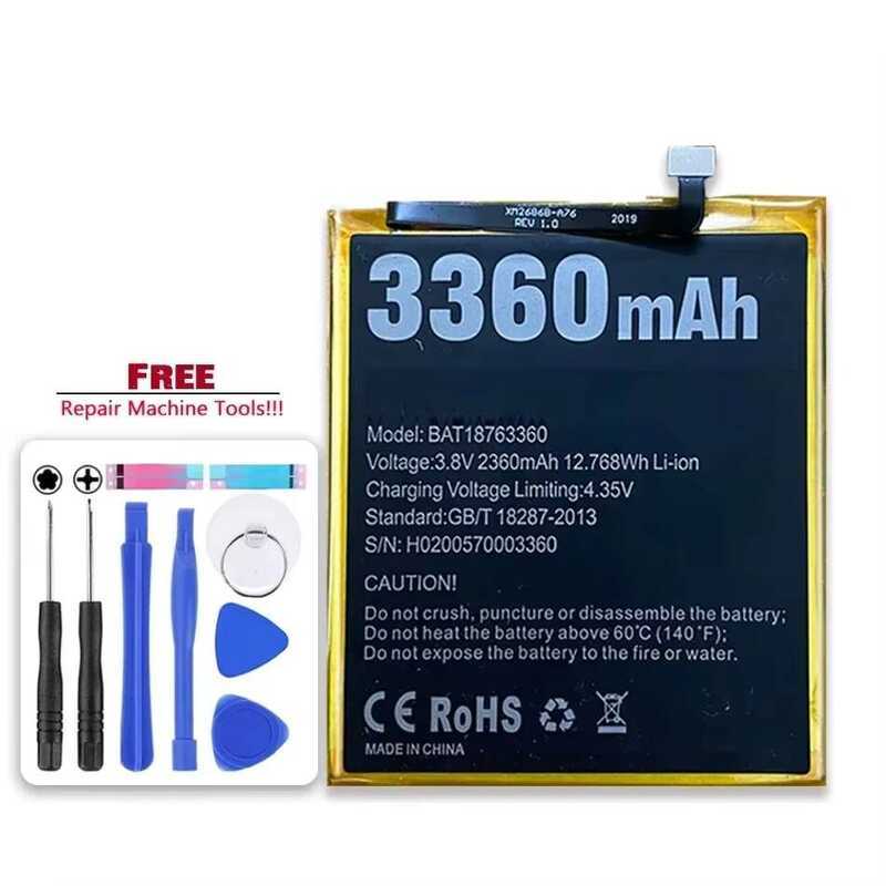 BAT18763360 Mobile Phone Battery 3360mAh For Doogee Y7 N10 Premium Replacement