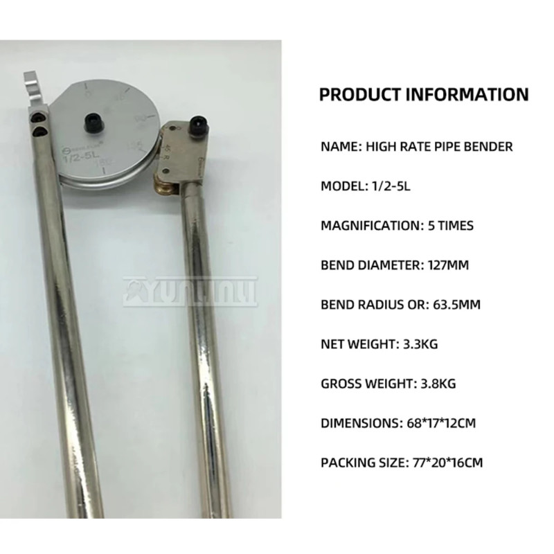 Multiple bending tube 1/4-10L manual bending tube semiconductor clean stainless steel pipe 90 degre