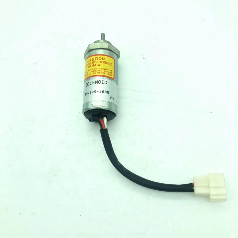 8973295680 For ISUZU Excavator Engine Stop Solenoid For EX400 3LD1 3LD2 4LE1 12V Fuel Shutoff Solen