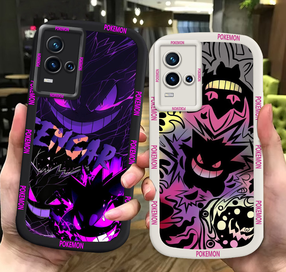 G21 Pokemon Gengar ขาวดำเคสโทรศัพท์หรับ VIVO Y21s Y21g Y21t Y21 Y33s Y21a Y33t ปก