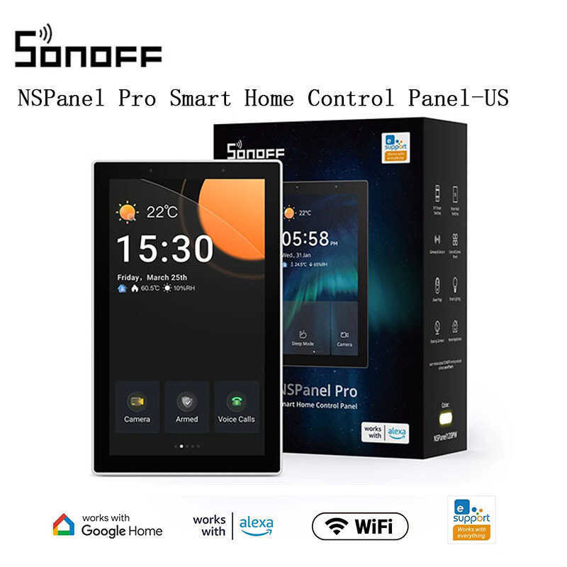 SONOFF NSPanel Pro อเมริกันมาตรฐานอัจฉริยะ Central Control Gateway หน้าจอ Zigbee แผงควบคุม Easy WeCh