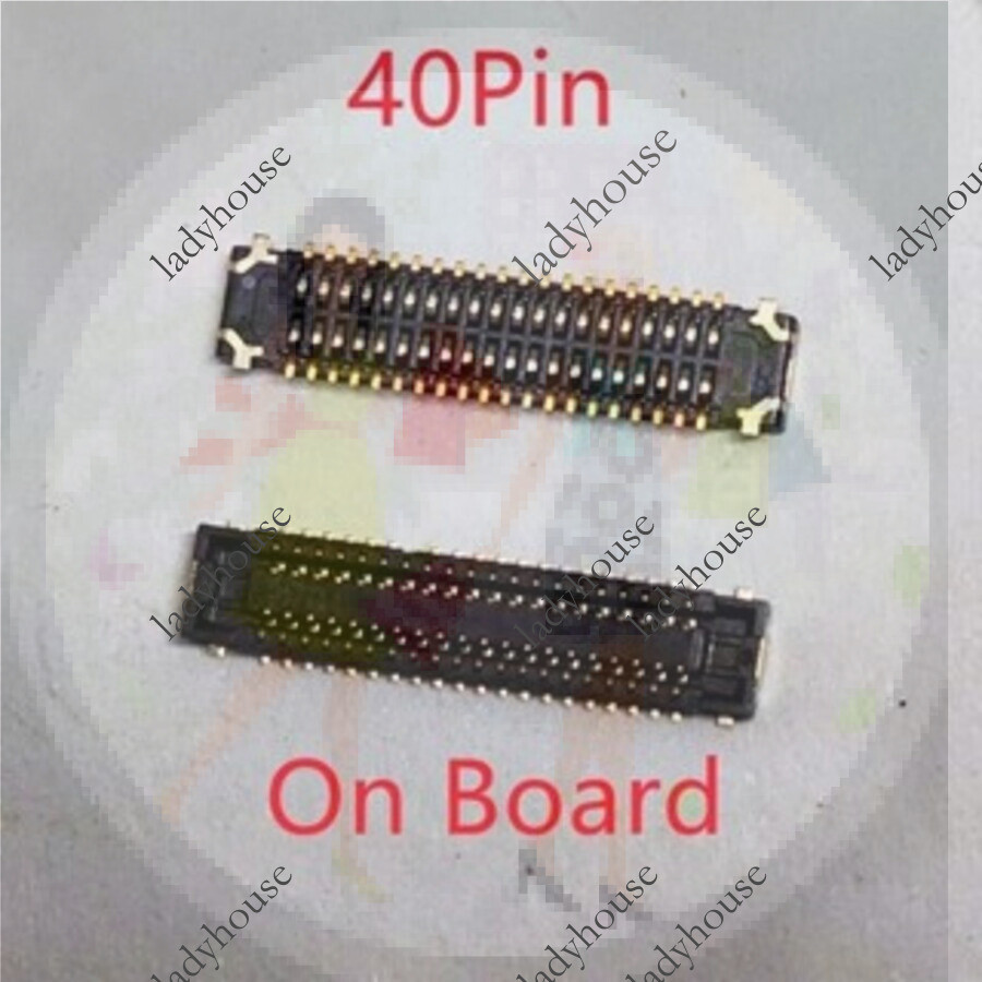 2-10pcs 40Pin จอแสดงผล LCD Flex FPC Connector On Board สําหรับ Huawei Nova 3i FPC Connector