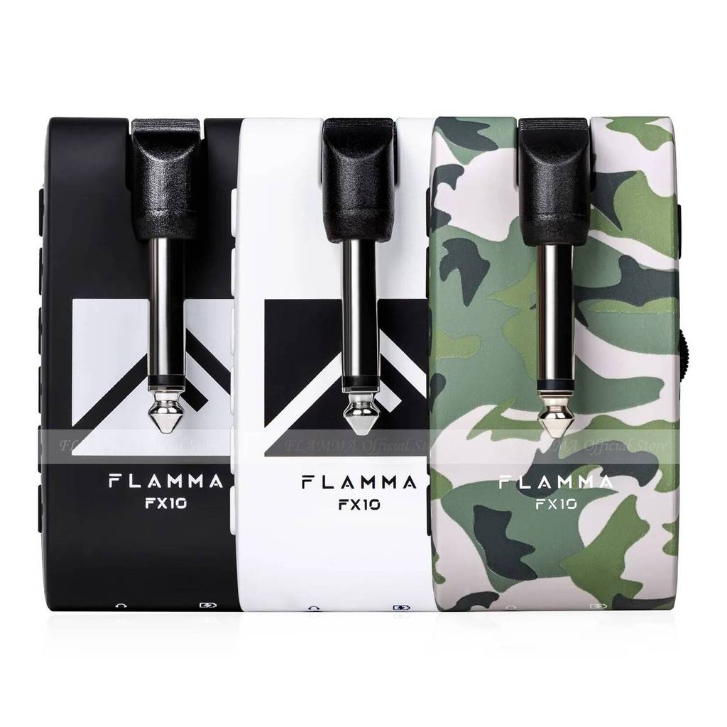 FLAMMA FX10 กีตาร์หูฟังเครื่องขยายเสียงหูฟัง Amp ปลั๊กกีตาร์แบบพกพา Amp Bulit ใน 14 เอฟเฟกต์ 14 แอมป
