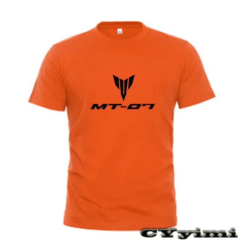 For  MT-07 MT07 mt07 T Shirt Men New LOGO T-shirt 100% Cotton Summer Short Sleeve Round Neck Tees M