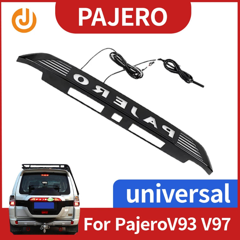 Cover Brake Light Spare Tire Marquee Streamer With Light For Pajero V97v93 Modification Rear Trim S