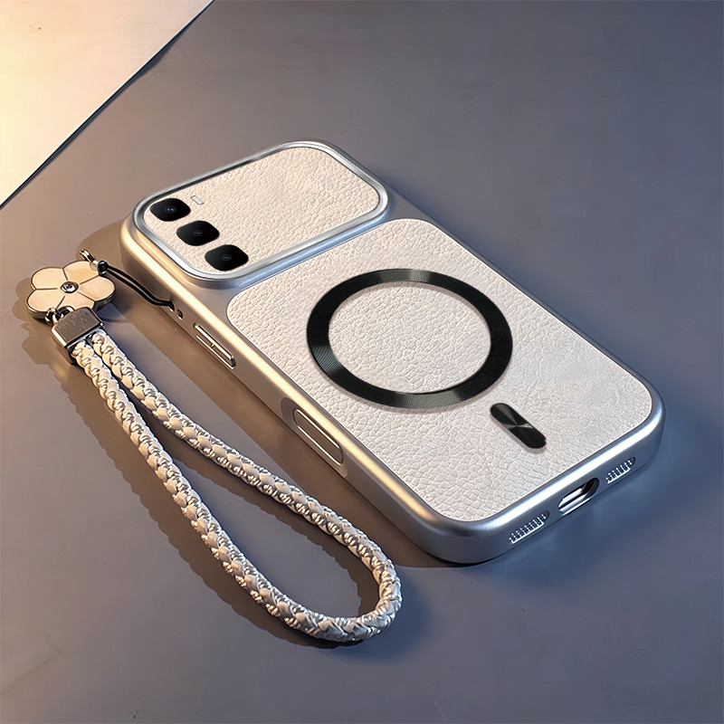 เหมาะสําหรับ infinix HOT 60 PRO + เคสโทรศัพท์ออกแบบใหม่หางวงกลมแม่เหล็กดูดปัจจุบันเชือกเส้นเล็กกันกระแทกปลอก TPDSC14