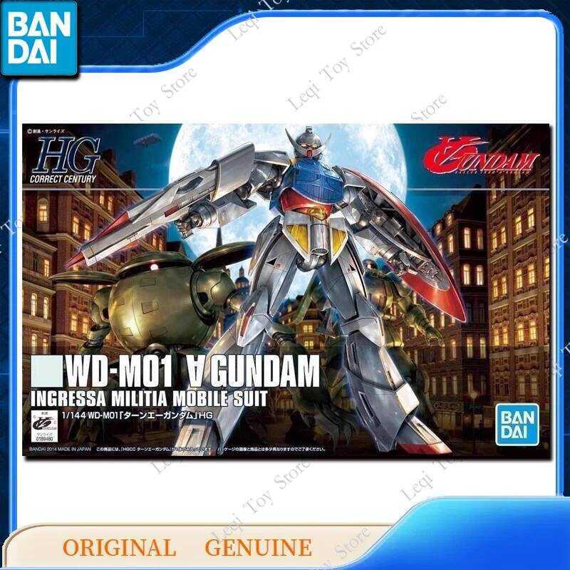 C Bandai Original Genuine HG 1/144 Wd-M01 TURN A GUNDAM Action Anime Figures Toys Boys Girls Kids G