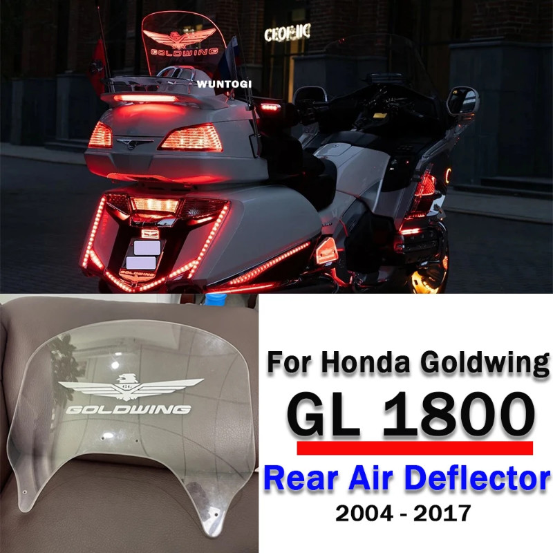 For Honda Goldwing GL 1800 Motorcycle Rear Windshield Deflector Goldwing1800 GL1800 2004-2017 Rear