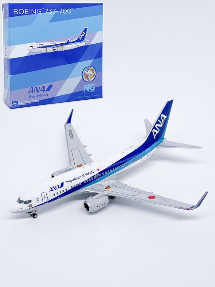 1: 400 All Nippon Sky B737-700 เครื่องบินผู้โดยสาร JA02AN/06AN เครื่องบินรุ่นโลหะผสมคอลเลกชันเครื่อง