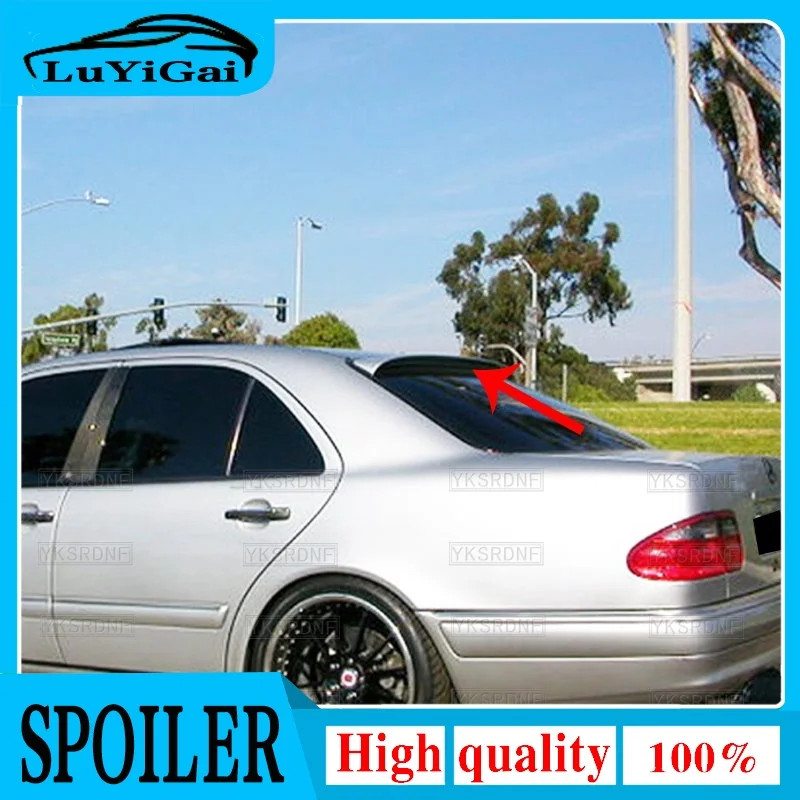 For Benz W210 Spoiler 1996-2002 W210 E-class E200 E260 E55 E63 Carbon Fiber Material Car Rear Tail