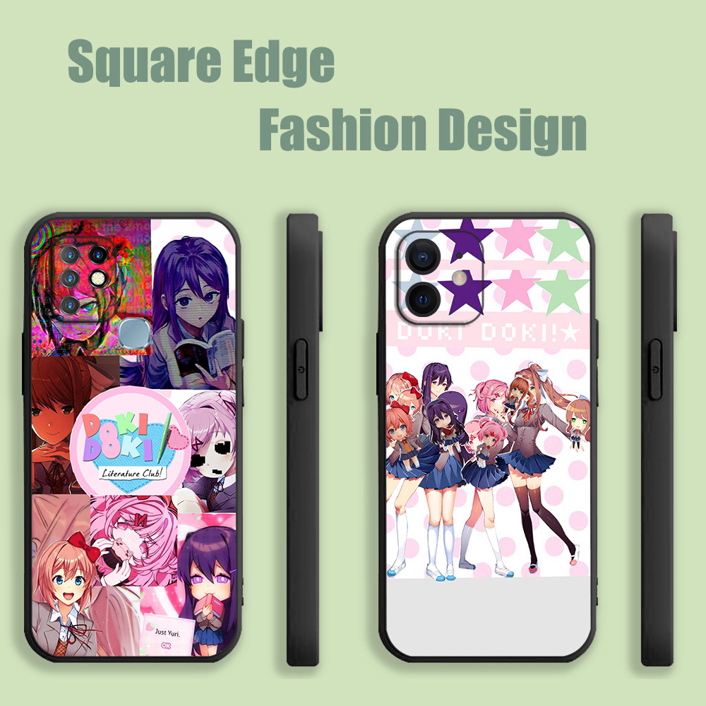 ปลอกสําหรับ OPPO A77 A77S A93 Reno 7 4F 4 Lite F17 Pro 10 A18 A38 DDLC Yuri Monika sayori natsuki BO