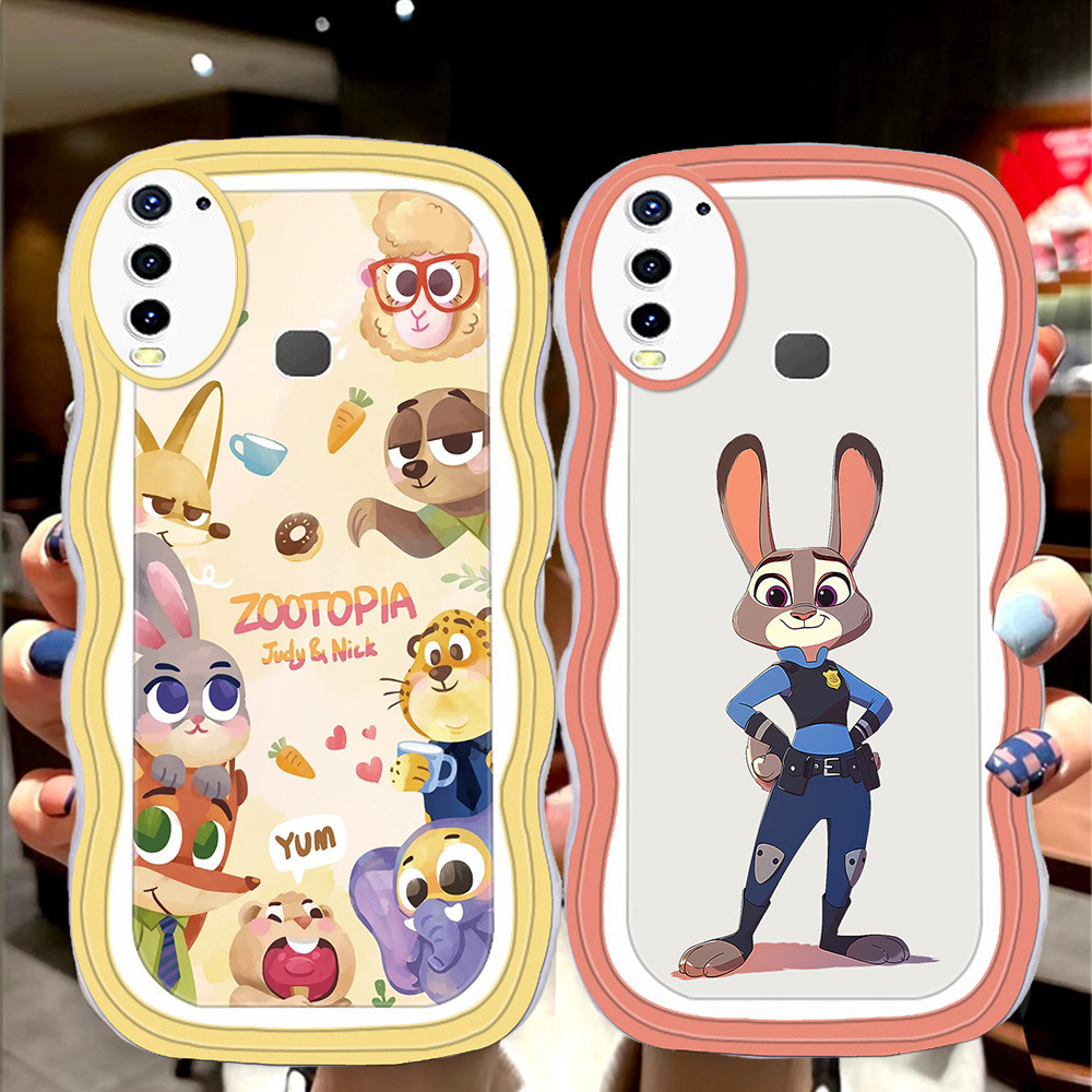S-43 Zootopia Casing สําหรับ VIVO Y17 Y19 Y15 Y12 Z3 Z1 Pro TPU โปร่งใส