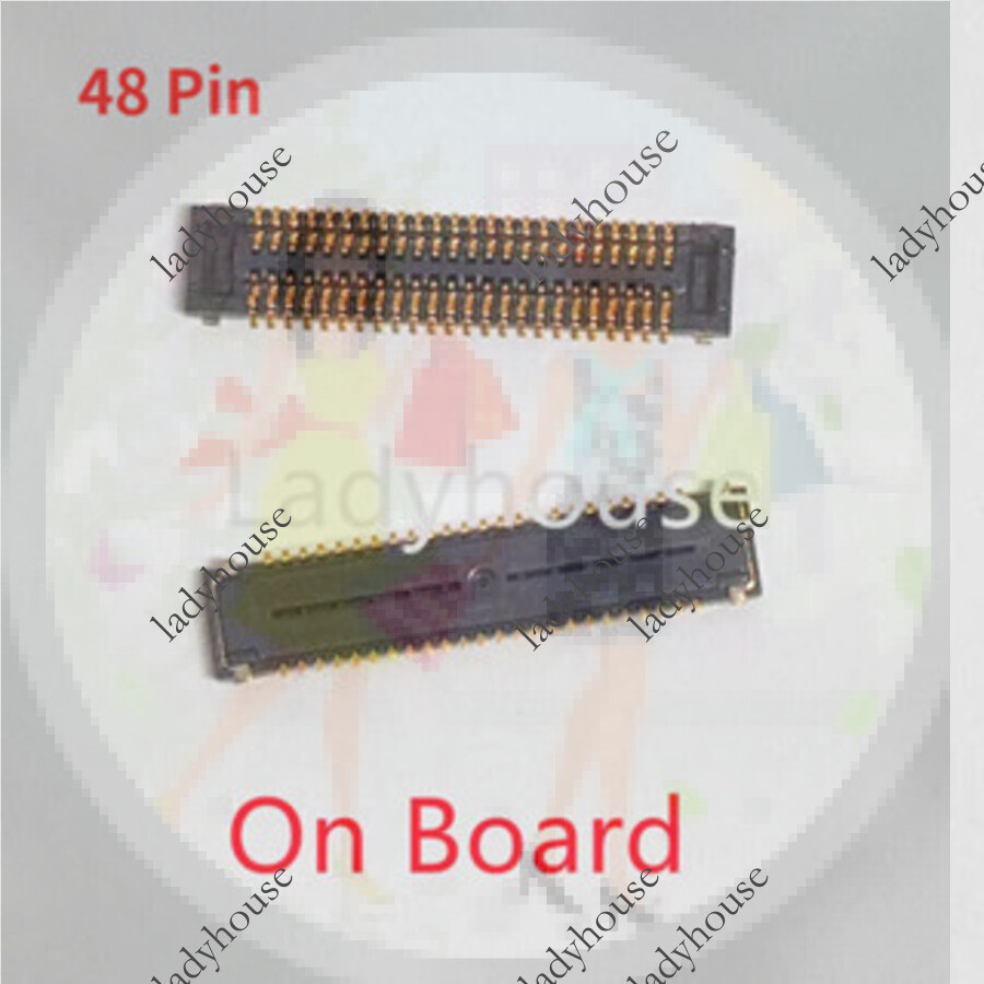 2-10pcs 48Pin USB Charger แท่นชาร์จพอร์ต FPC Connector On Board สําหรับ Samsung Galaxy A20 A205 A205F A20E A202 A202F A10E A102 ชาร์จ Pin Dock Connector