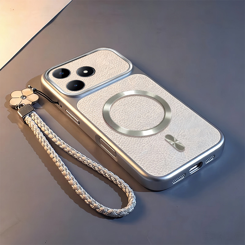 เคสสําหรับRealme C53 C51 50 เคสโทรศัพท์ดีไซน์ใหม่หางวงกลมแม่เหล็กดูดกันกระแทกกรณีปัจจุบันเชือกเส้นเล็กTPDSC14
