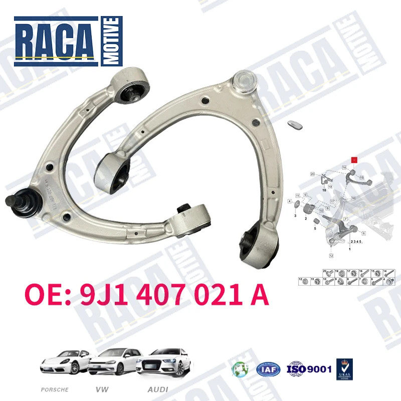 For Porsche Taycan Y1A YAB 2020-2024 Audi ETRGT Front Upper Control Arm Kit 9J1407021 9J1407021A 9J