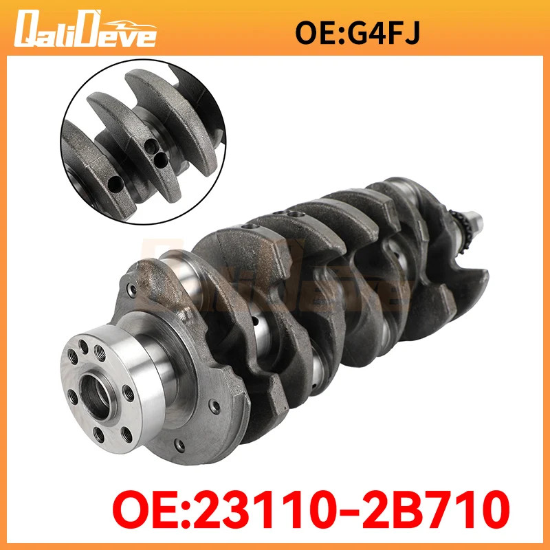 G4FJ Engine Crankshaft For Hyundai Tucson Accent Elantra Kia Soul 1.6L DOHC 231102B710 23110-2B710