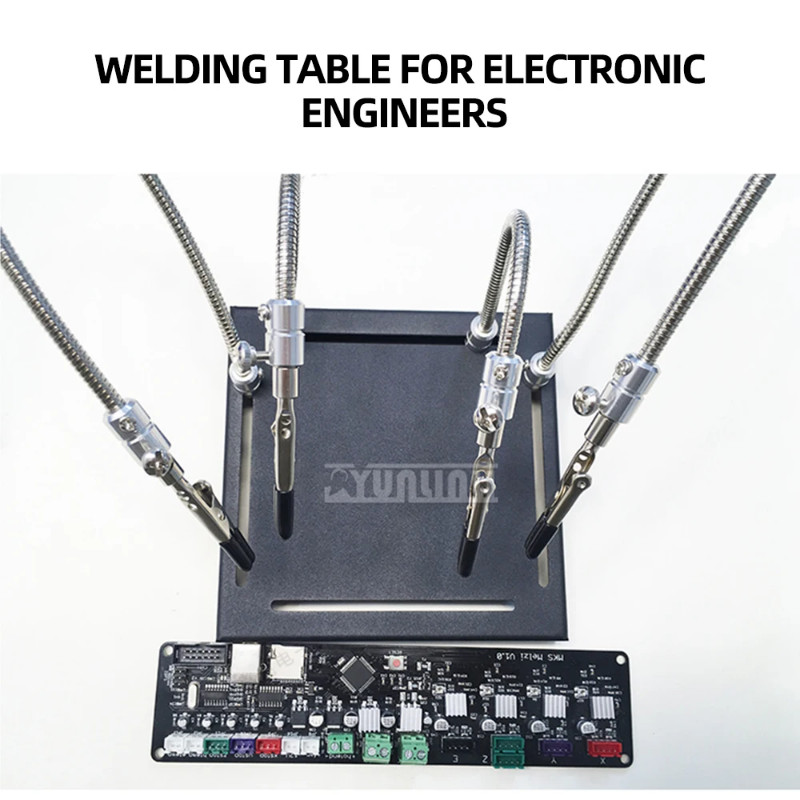 Alligator Clip Snake Tube Electronic Making Repair Circuit Board Repair PCB Clip Video Game Fixture