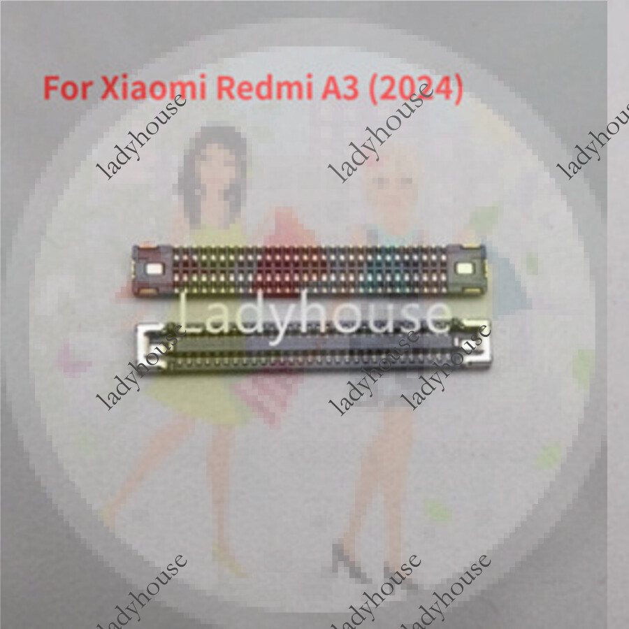 5pcs จอแสดงผล LCD FPC Connector สําหรับ Xiaomi Redmi A3 (2024) บนเมนบอร์ดบอร์ด 60pin จอแสดงผล LCD FP