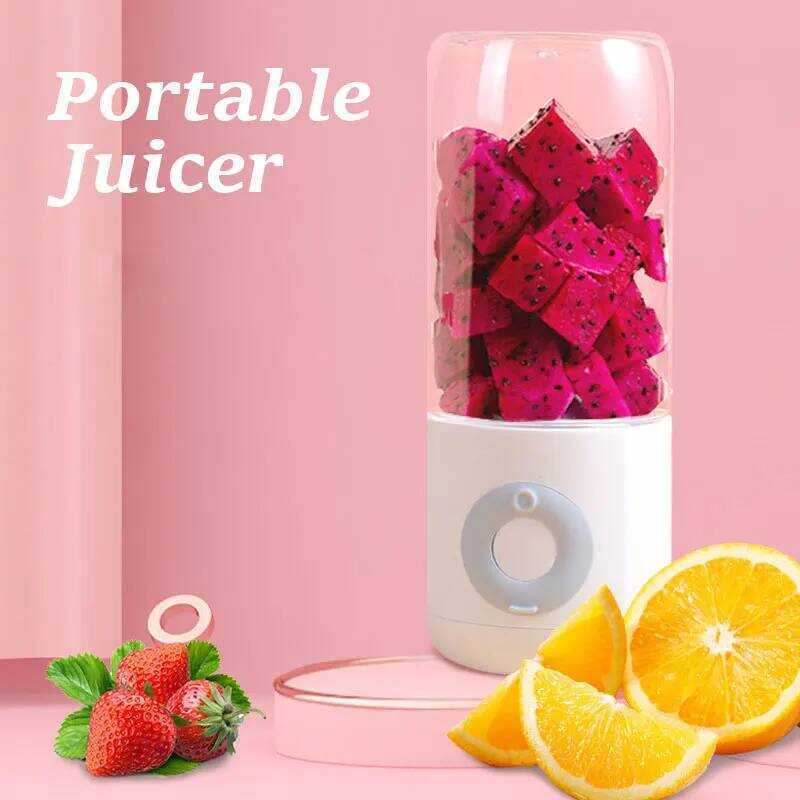 C 500Ml Mini Portable Blender Fruit Juicer USB Rechargeable Handheld Smoothie Blender Wireless Juic