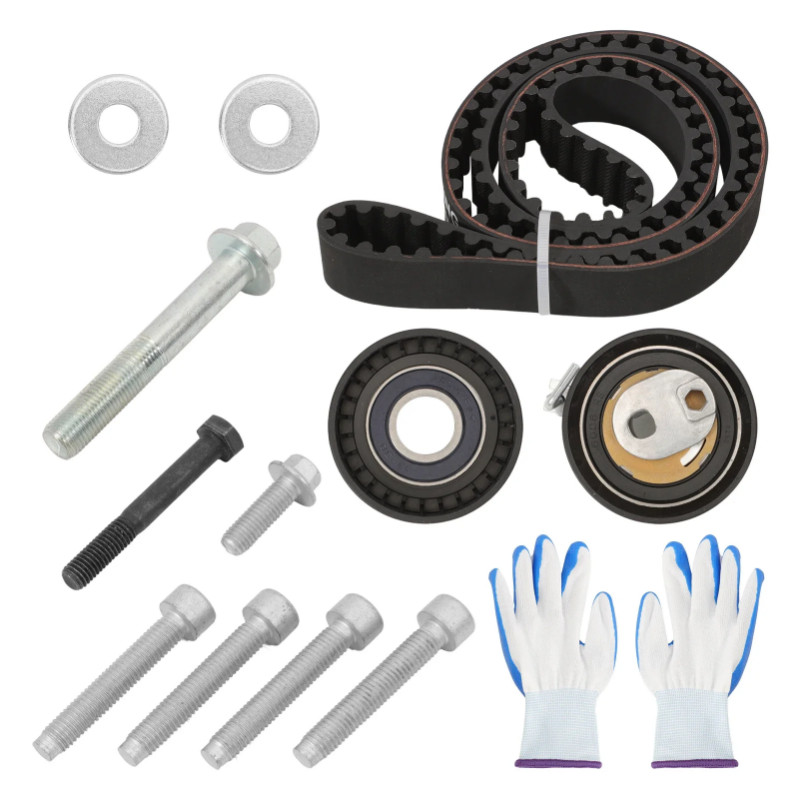 Engine Timing Belt Kit Timing Tensioner Set Compatible with Volvo 2.0T XC90 XC70 XC60 V90 V70 S90 S