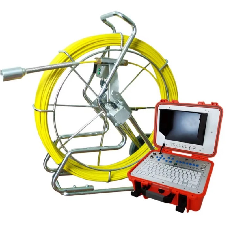 SK3208 Sewer Camera Pipe Inspections with 10-inch Display 60m IP68 Waterproof Cable Pipe Endoscope