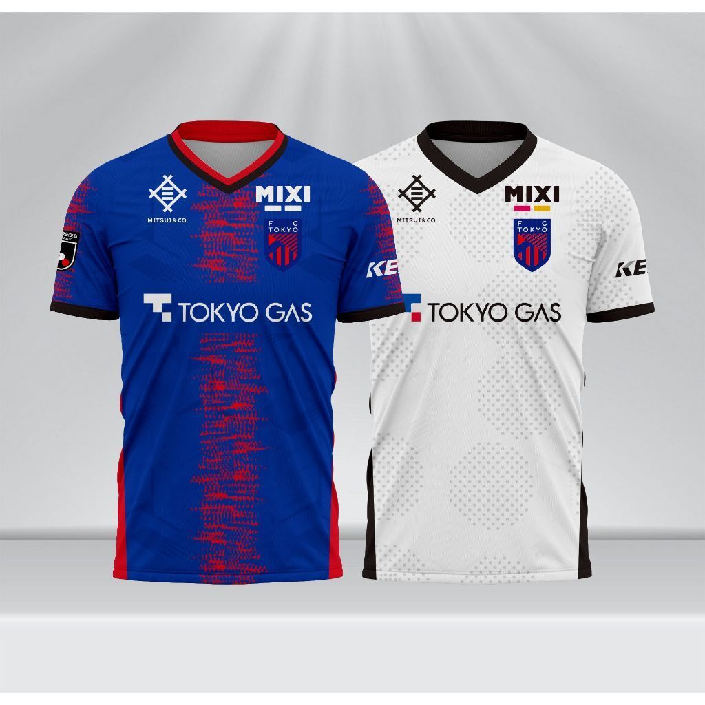 [Custom Teamwear] FC Tokyo Home Away Jersey 2025 เสื้อฟุตบอล Baju Jersey Lelaki Baju Jersey Perempuan
