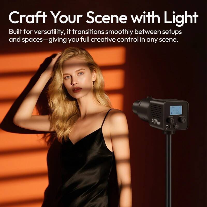 LAS007 Mini Bowens Mount Optical Snoot ชุดสําหรับ 40W Pro/RGB COB วิดีโอ Light Shadow แทรกซูมหมุนภาพ