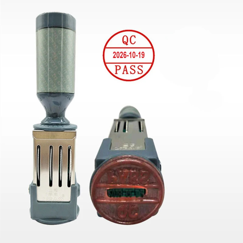 QA/QC PASS Date Stamp Date Adjustable for Office Manufacturer Factory Qualified Inspection Stamp