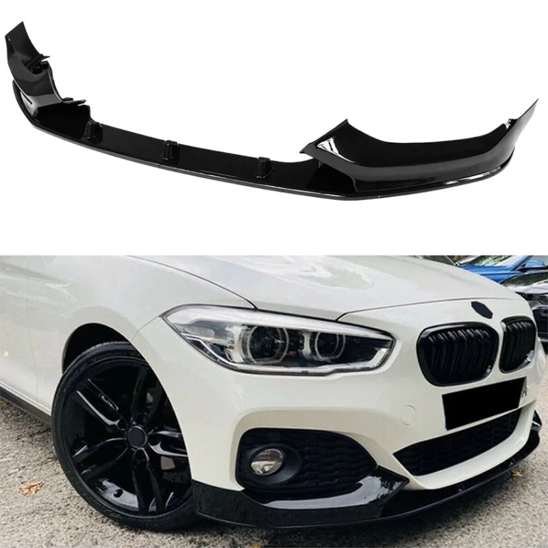 4X 2015 To 2019 For Bmw F20 F21 118i 120d 120i M135i M140i Lci M-Sport Front Bumper Lip Spoiler Dif