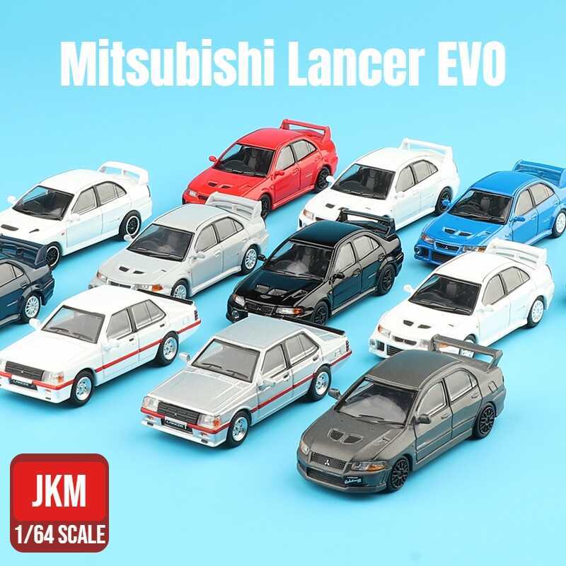 C 1/64 Lancer Evolution EVO Miniature 1:64 JKM Racing Model Free Wheel Diecast Alloy Collection Gif