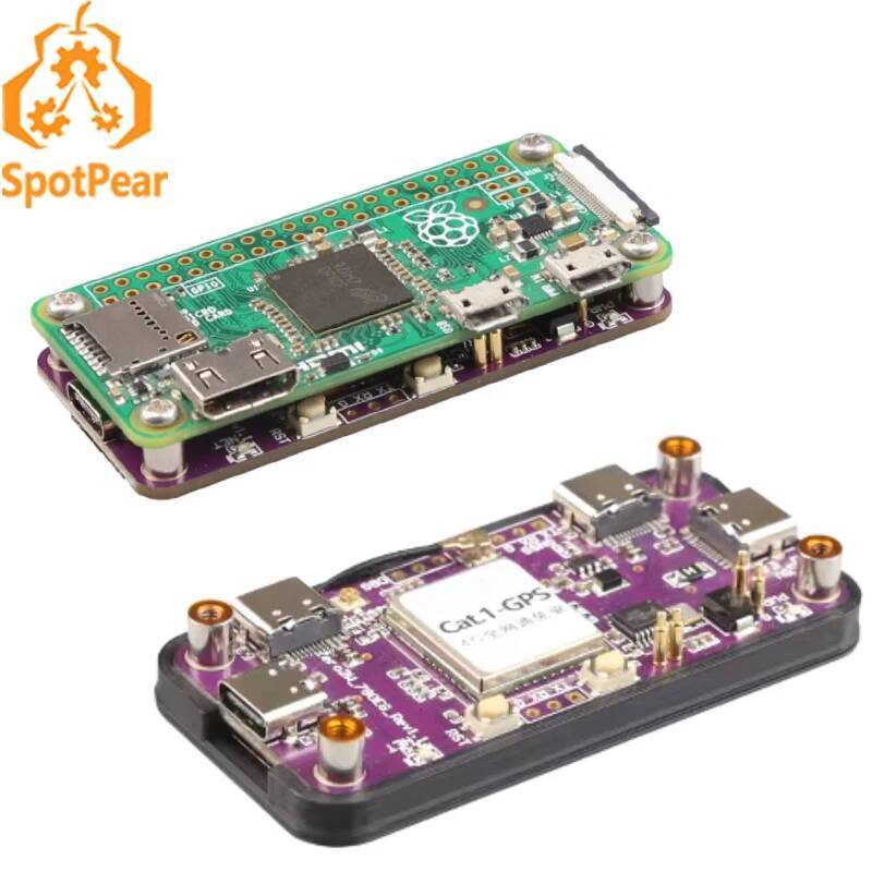 Raspberry Pi Zero 4G Cat1 พร้อม USB Hub บอร์ดขยาย LTE/GPS/EA/EU ยังสําหรับ Zero 2W