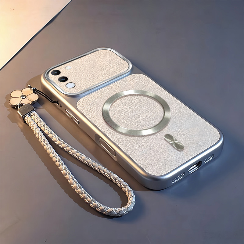 สําหรับ Vivo V29E 5F เคสโทรศัพท์ออกแบบใหม่หางวงกลมแม่เหล็กดูดกันกระแทกกรณีปัจจุบันเชือกเส้นเล็ก TPDS