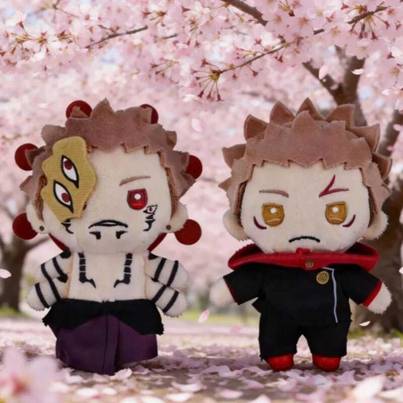 C 12Cm Cartoon Jujutsu Kaisen Plush Doll Cute Ryōmen Sukuna Toge Omori Anime Periphery Doll Pendant