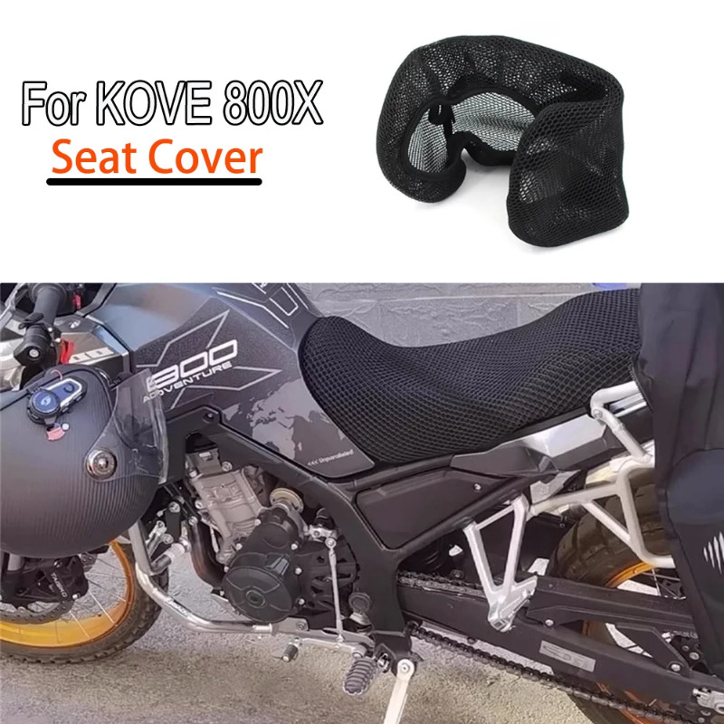 For Glove KOVE 800X 800X PRO 2024- Motorcycle Seat Cover 800X 800X PRO 3D Airflow Honeycomb Mesh Pr