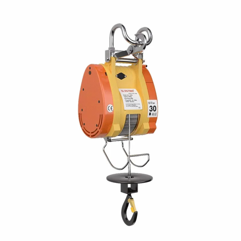 300kg 360kg Hoist Portable Suspended Small Hoist Ultra High Efficiency Cable Winch Mini Electric Ho