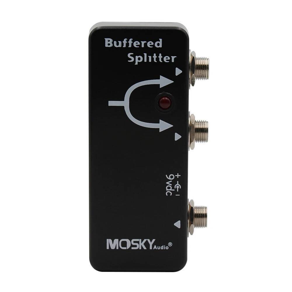 Mosky Buffered Splitter Pedal, Dual Clean Buffer Pedal, อุปกรณ์เสริมกีตาร์
